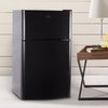 Commercial Cool 3.2 Cu. Ft. 2 Door Refrigerator , Freezer, Black CCRD32B